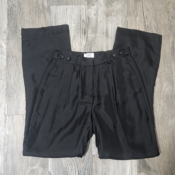 J Crew Collection silk  pants size 0 - Picture 1 of 10
